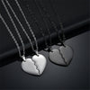 316L Stainless Steel Love Heart Batch Picture Broken Heart Pendant Couple Titanium Steel Necklace Never Fade