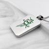 316L Stainless Steel Mahjong Necklace Jewelry Dragon Dot Bamboo Character Chinese Word Logo Symbol Game Necklace