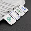 316L Stainless Steel Mahjong Necklace Jewelry Dragon Dot Bamboo Character Chinese Word Logo Symbol Game Necklace