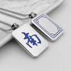 316L Stainless Steel Mahjong Necklace Jewelry Dragon Dot Bamboo Character Chinese Word Logo Symbol Game Necklace