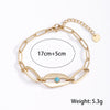316L Stainless Steel Roman Number Zircon Bracelet For Women Girls Charm Gold Color Beads Bracelets Party FashionJewelry Gifts