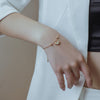 316L Stainless Steel Roman Number Zircon Bracelet For Women Girls Charm Gold Color Beads Bracelets Party FashionJewelry Gifts