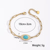 316L Stainless Steel Roman Number Zircon Bracelet For Women Girls Charm Gold Color Beads Bracelets Party FashionJewelry Gifts
