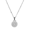 316L Stainless Steel Simple Style Five-pointed Star Round Brand Necklace  Jungfrau Maria Joyeria