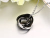 316L Stainless Steel Three-ring Couple Pendant Couple Titanium Steel Necklace Not Fade