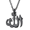 36L Steel Arab Islamic Rune Pendant Necklace Men's Women's Necklace Religious Amulet Jewelry Party Accessories Gift 2022