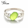 37.2ct Luxury Oval Prehnite Moonstone Bangles Solid 925 Sterling Silver Fabulous Women Fine Jewelry Never Be Oxided & Tarnished