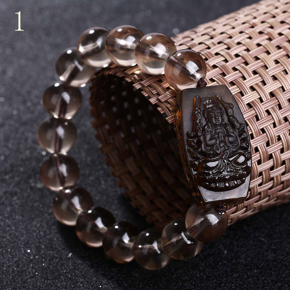 3A Buddha Bracelet Natural Wood Beads Root Chakra Jewelry Hop Bead Bracelet Buddha Word Jewelry Men Women Gift Sale