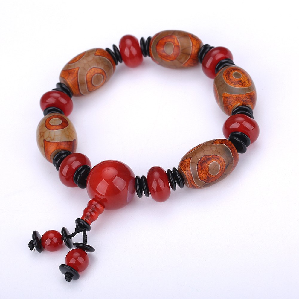 3A Natural Agate Men Bracelet Couple Party Jewelry Agates Stone Crystal Quartz Beads Bracelets Women Power Reiki Healing Crystal