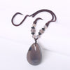 3A Natural Agate Necklace Different Mixed Color Amber opal Healing Crystal Tiger Eye Charms Pendant Heart Good Quality Necklace
