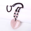3A Natural Agate Necklace Different Mixed Color Amber opal Healing Crystal Tiger Eye Charms Pendant Heart Good Quality Necklace