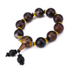 3A Natural Agate Topaz Septum Men's Fashion Bracelet Jasper Retro Jewelry Power Chakra Healing Round Balance Beads Women Simple