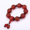 3A Red Agate Beads Men Bracelet Fine Natural Stone Garnet Jewelry Power Chakra Healing Handmade Dragon Yoga Prayer Balance Gift