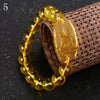 3A Topaz Crystal yellow Buddha Beads Bangles & Bracelets Handmade Jewelry Ethnic Bracelet Reiki for Women Men Carving guard 2020