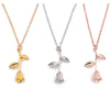 3D Rose Pendant Charm Necklace Final Rose Flower Beauty And Beast Jewelry Women Girls Party Gift