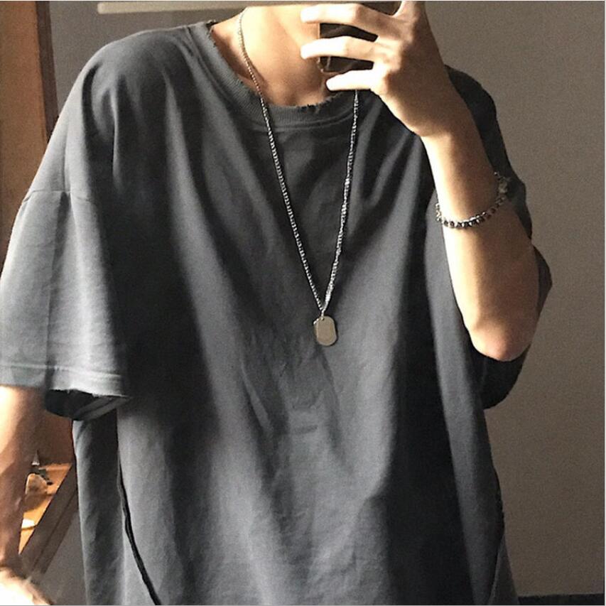 3PCS Multilayer Silver Color Metal Chain Cross Necklace Couple Hip Hop Punk Geometric Pendant Necklaces for Women Men