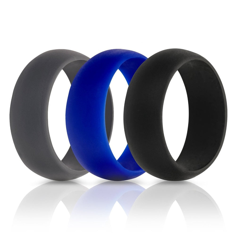 3PCS/Pack Men Women Leisure Ring Silicone Band Active Sport Gym Fashion Gift