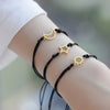 3PCS/Set Couple Bracelet for Women Stainless Steel Sun Moon Star Bracelets Braided Rope Charm Lucky Wedding Jewerly pulseras