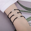 3PCS/Set Couple Bracelet for Women Stainless Steel Sun Moon Star Bracelets Braided Rope Charm Lucky Wedding Jewerly pulseras