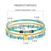 3PS Natural Gem Stone Beads Bracelet Irregular Crystal Stretch Chip beads Nuggets Bracelets Bangles Quartz Wristband For Women