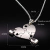 3Pcs Friends Pendant Necklaces Silver Color Choker Neckless Stainless Steel Friendship Necklace Women Girls Jewelry N413S01