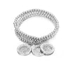3Pcs/set Crystal Round shape Bracelets Tree of Life Silvery Gold Mix Color Beads Bracelet For Women 2022 Adjustable Jewelry