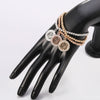 3Pcs/set Crystal Round shape Bracelets Tree of Life Silvery Gold Mix Color Beads Bracelet For Women 2022 Adjustable Jewelry