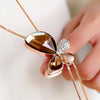 3color Fashion long section sweater chain necklace Fine jewelry Crystals from Austrian female clothes hanging chain jewelry