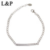 3mm 19cm 925 Sterling Silver Bracelet For Women Geometric Smooth Fashion Bracelets Fine Jewelry Wholesale