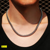 3mm 6mm Wide Stainless Steel Chain Cuban Link Chains Chokers Necklace For Mens Jewelry Silver Plated Solid Metal  Jewelry