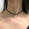 3mm Black Crystal Beaded Choker Necklace Female 2021 Jewelry Necklaces for Women Bijoux Femme Gold Silver Color