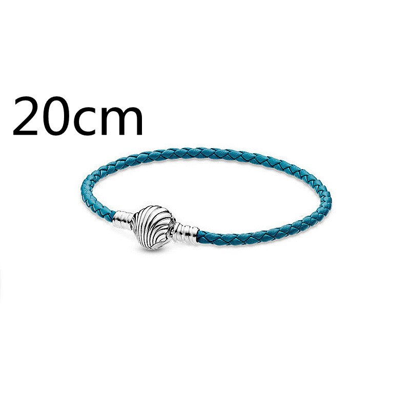 3mm Charm Shell bracelet Couples Charms Original Leather Bracelet Jewelry Women's  Gift