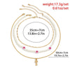 3pce/set Gold Mushroom Pendant Necklace For Women Pearl Flower Beaded Necklace 2022 Chain Trend Jewelry Gift Gargantilla Mujer