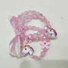 3pcs Cute Colorful Animal Flower Cartoon Wooden Beads Bracelet Children Toy Jewelry Girl Boy Gifts