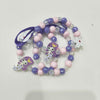 3pcs Cute Colorful Animal Flower Cartoon Wooden Beads Bracelet Children Toy Jewelry Girl Boy Gifts