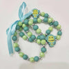 3pcs Cute Colorful Animal Flower Cartoon Wooden Beads Bracelet Children Toy Jewelry Girl Boy Gifts