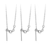 3pcs/lot 45cm Adjustable 1.5 Stainless Steel Link Universal Chains Necklaces Diy Jewelry Cuban Chains Making Findings s