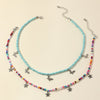 3pcs/set Colorful Acrylic Resin Beads Star Moon Lock Butterfly Pendant Necklace for Women Party Summer Jewelry Gift 2021