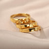 3pcs/set Gothic Portrait Gold Plated Rings For Women Stainless Steel Ring 2023 Trend Wedding Couple Aesthetic Jewelry anillos