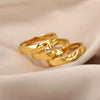 3pcs/set Gothic Portrait Gold Plated Rings For Women Stainless Steel Ring 2023 Trend Wedding Couple Aesthetic Jewelry anillos