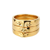 3pcs/set Gothic Portrait Gold Plated Rings For Women Stainless Steel Ring 2023 Trend Wedding Couple Aesthetic Jewelry anillos