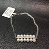 4-5MM natural sea water pearl bracelet akoya small pearl bracelet 18K white gold with diamond fine women jewelry