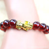 4-6mm Natural Garnet Bracelets Wine Red Pearl Transporter Pendant Bracelet Lucky for Women Crystal Gift Multilayer Agate Jewelry
