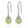 4 Kinds of Natural Gemstone Drop Earrings Amethyst Garnet Peridot Sapphire Earrings For Women 925 Sterling Silver Fine Jewelry