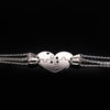 4 Pcs Heart Friendship Necklace Stainless Steel Chain Friends Pendant Necklaces For Women Jewelry Gift N6101B