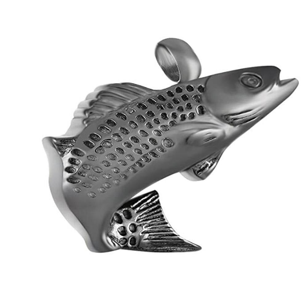 4 colors Fish Cremation Jewelry for Ashes Memorial Ashes Keepsake Necklace Stainless Steel Urn Necklace Pendant  +Fill kit