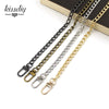 40-120CM 8mm W Metal Purse Chain Strap Handle Replacement Handbag Shoulder Bag Chain Accessories Light Gold/Silver/Black/Bronze