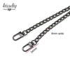 40-120CM 8mm W Metal Purse Chain Strap Handle Replacement Handbag Shoulder Bag Chain Accessories Light Gold/Silver/Black/Bronze