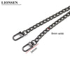 40-120CM 8mm Wide Metal Purse Chain Strap Handle Replacement Handbag Shoulder Bag Chain Accessories 4 colors