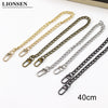 40-120CM 8mm Wide Metal Purse Chain Strap Handle Replacement Handbag Shoulder Bag Chain Accessories 4 colors